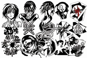 Neon evangelion tattoo tattoo idea