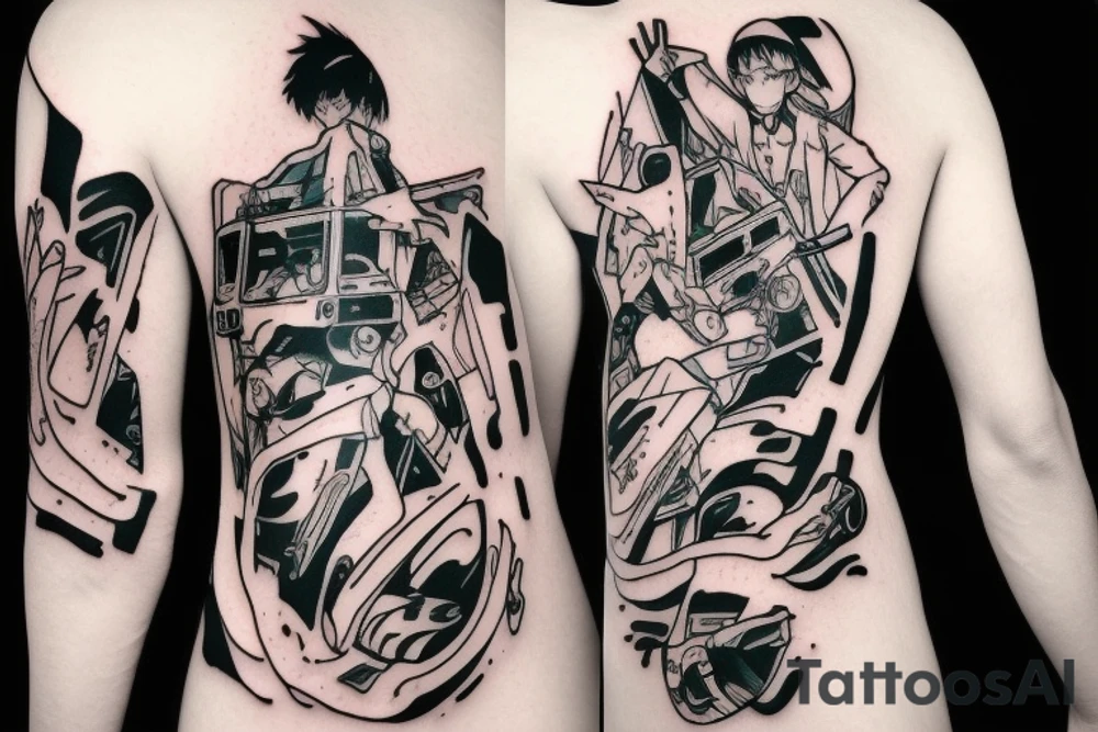 Neon evangelion tattoo tattoo idea