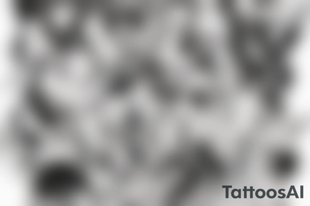 neon genesis evangelion eva tattoo in form of icarus tattoo idea