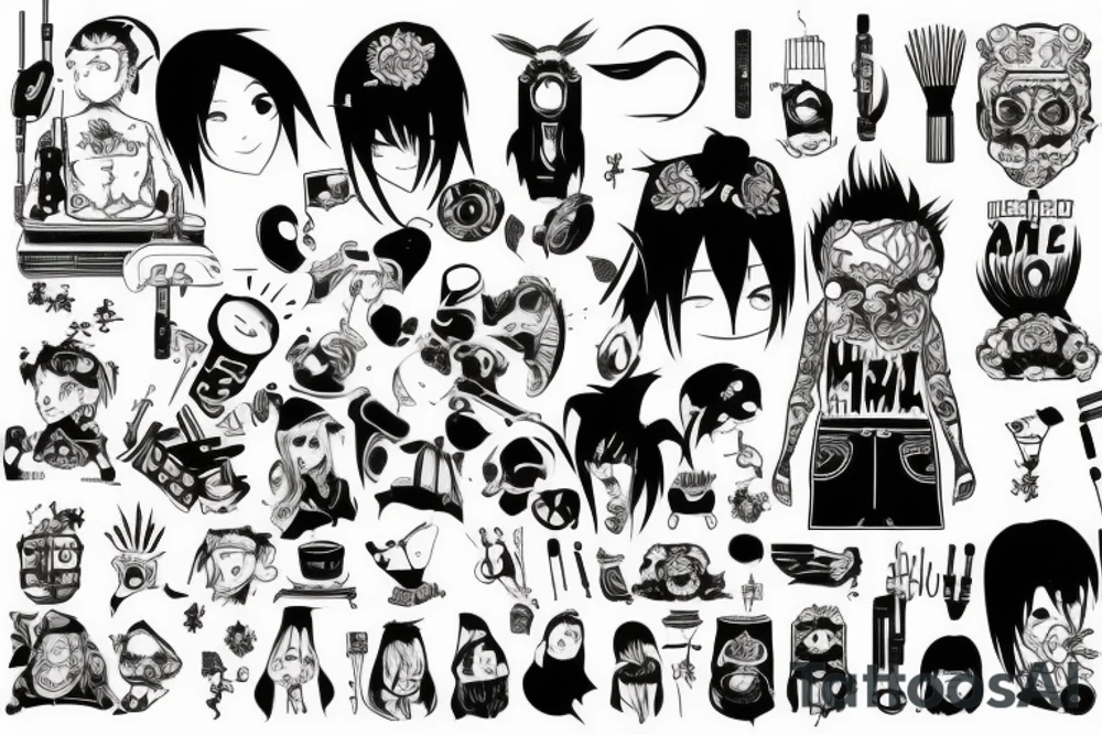 pochita from chainsaw man tattoo idea