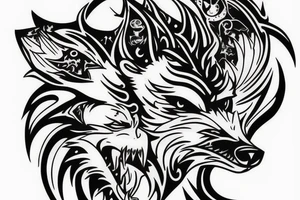The wolf Fenrir tattoo idea