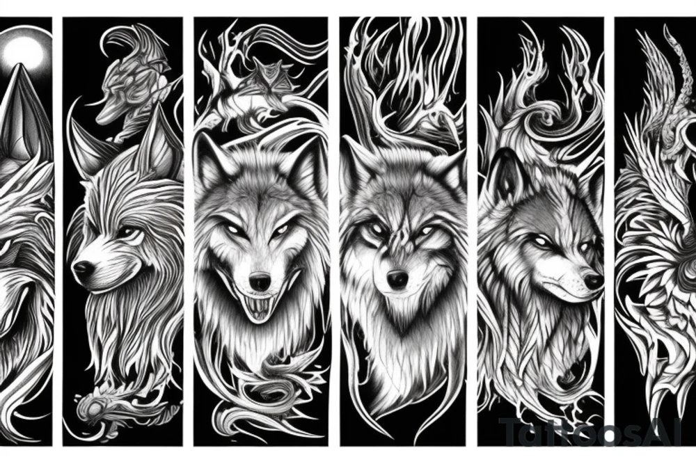 The wolf Fenrir tattoo idea