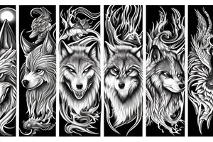 The wolf Fenrir tattoo idea