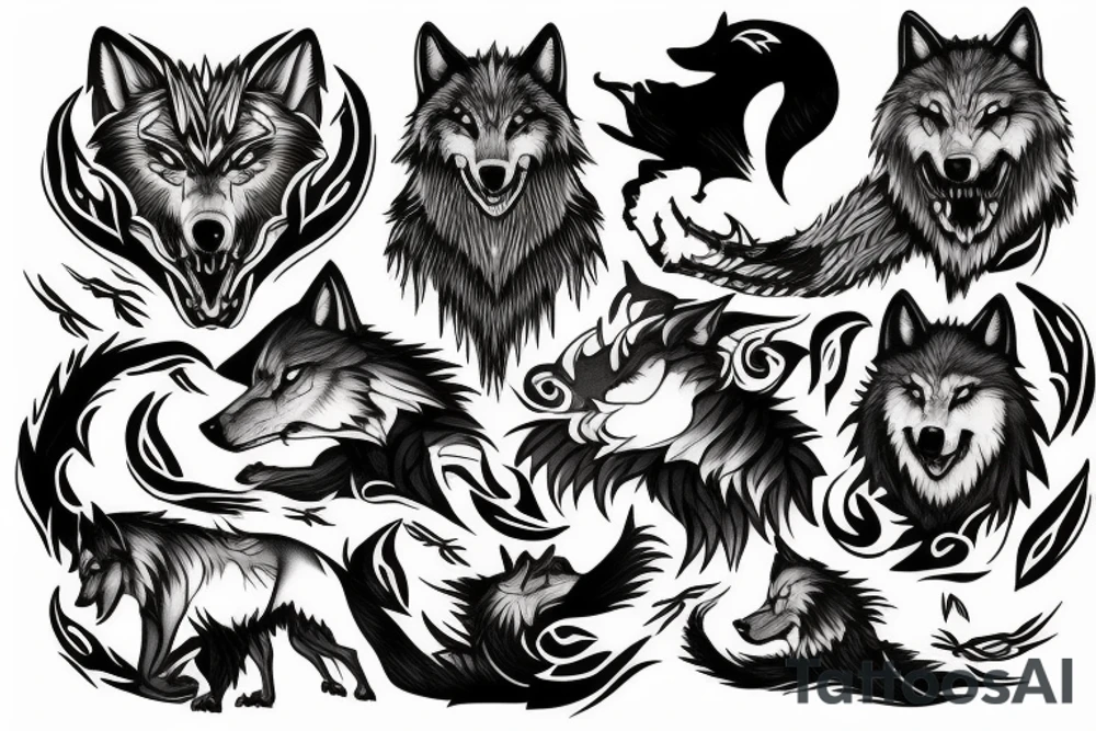 The wolf Fenrir tattoo idea