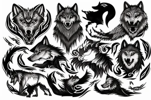 The wolf Fenrir tattoo idea