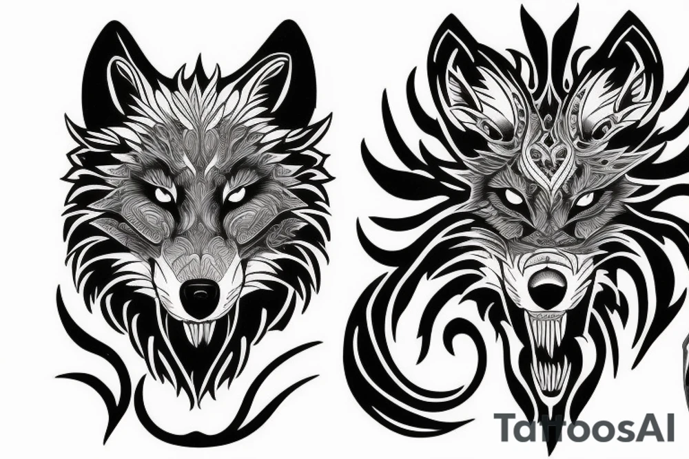 The wolf Fenrir tattoo idea