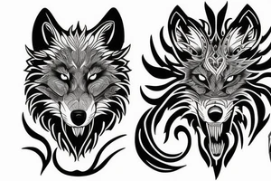 The wolf Fenrir tattoo idea