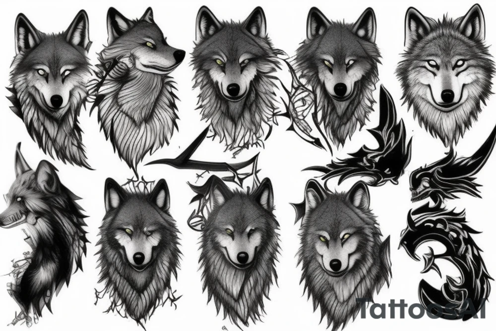 The wolf Fenrir tattoo idea