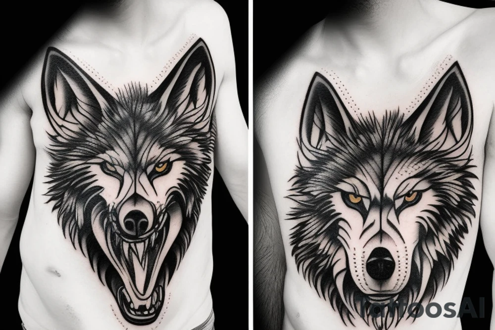 The wolf Fenrir tattoo idea