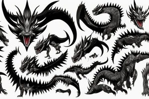 Zinogre monster hunter tattoo idea