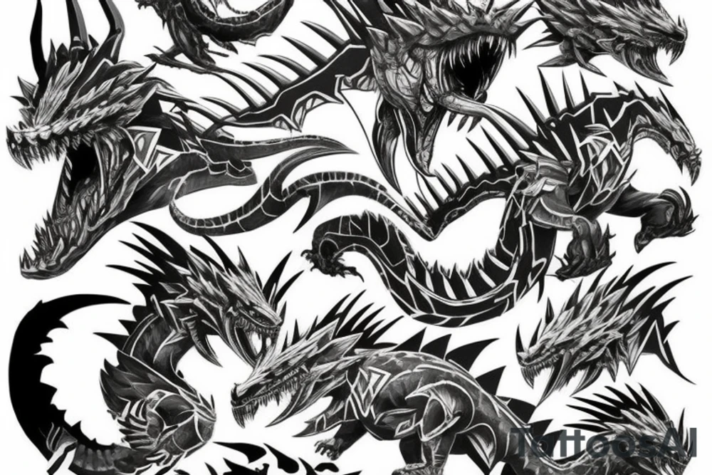 Zinogre monster hunter tattoo idea