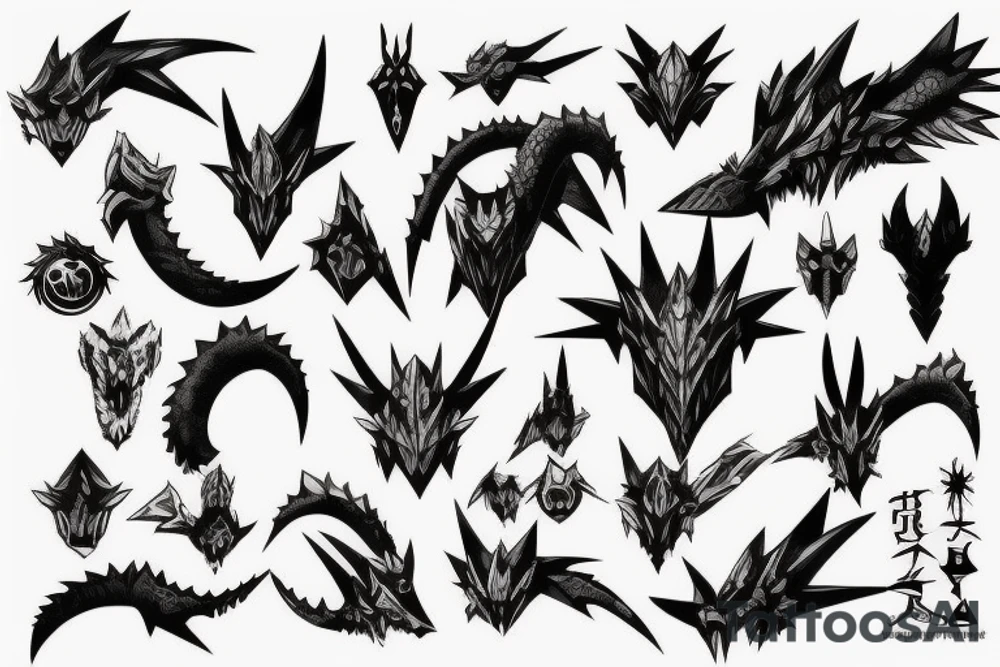 Monster hunter rise tattoo idea