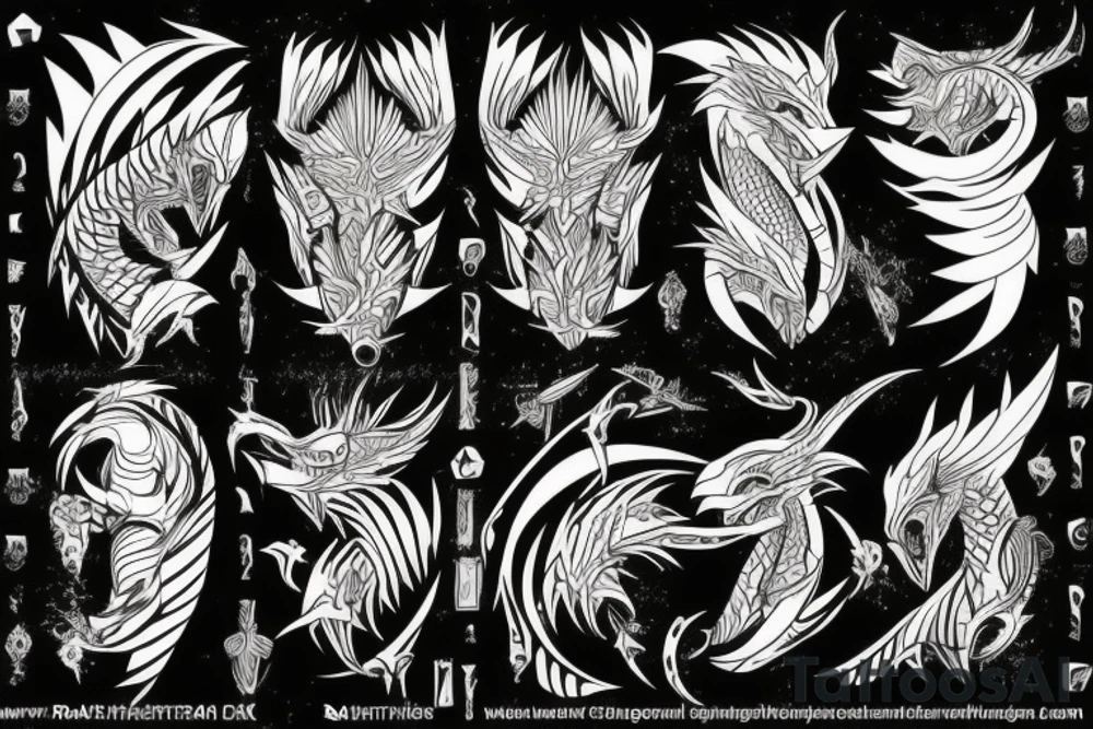 Rathalos tattoo idea