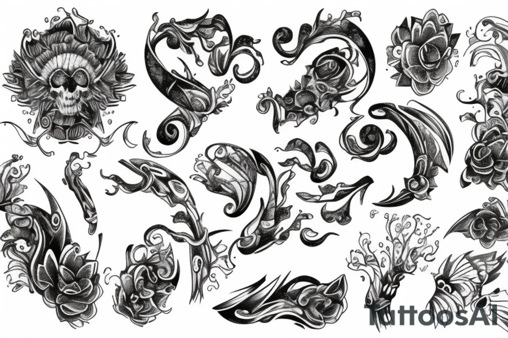 unalome tattoo idea