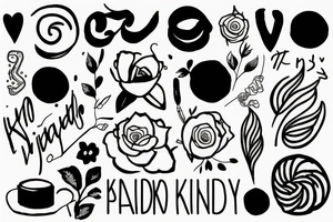 Be kind minimalistic tattoo idea