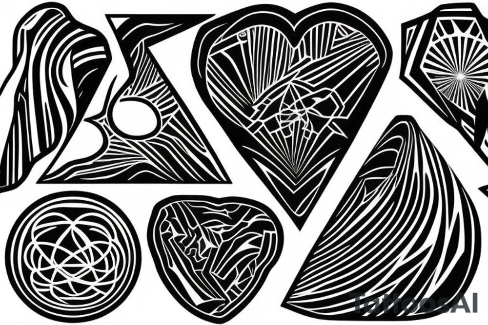 simple geographic design including the date 10.28.23 hidden. tattoo idea