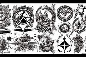 Alchemy, esoteric, Hermes trismegistus, symbolism tattoo idea