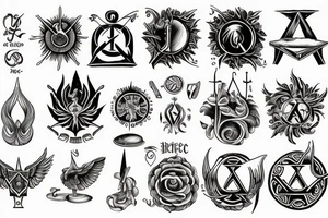 Alchemy, esoteric, Hermes trismegistus, symbolism tattoo idea