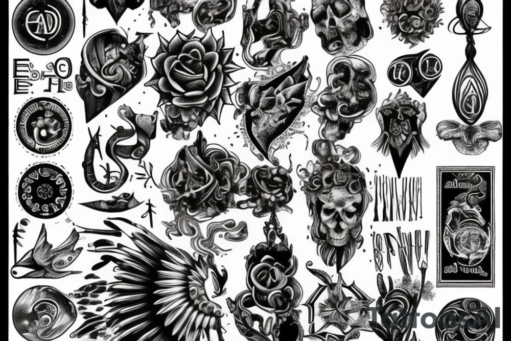 Alchemy esoteric tattoo idea