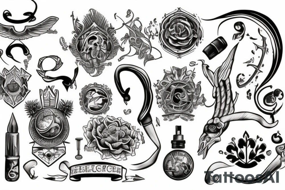 Alchemy esoteric tattoo idea
