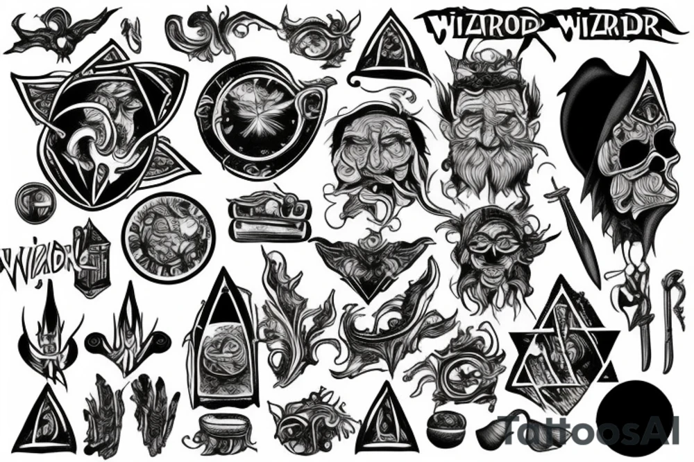 Wizard tattoo idea