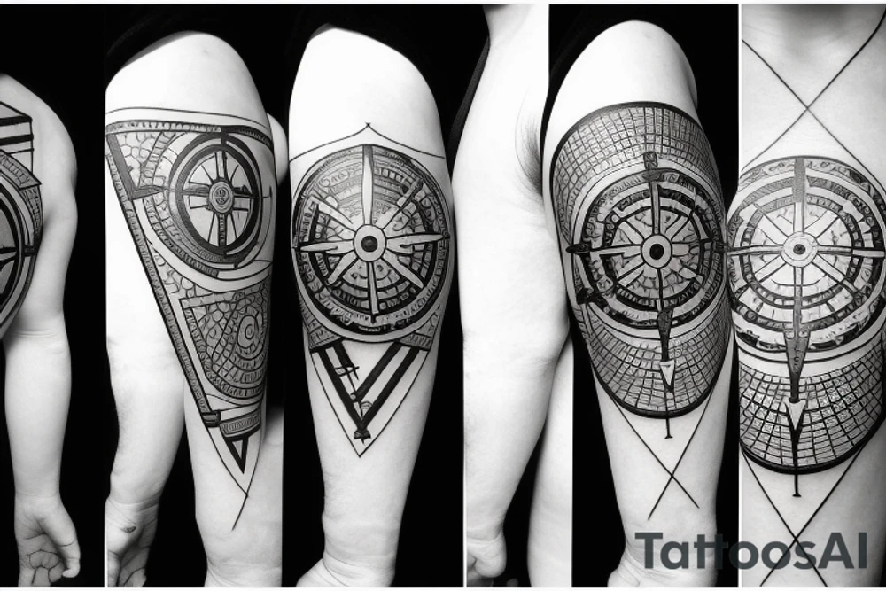 nordic compass tattoo idea