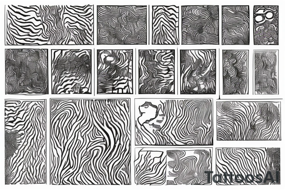 background of the cover of the unknown pleasures of joy divis tattoo idea