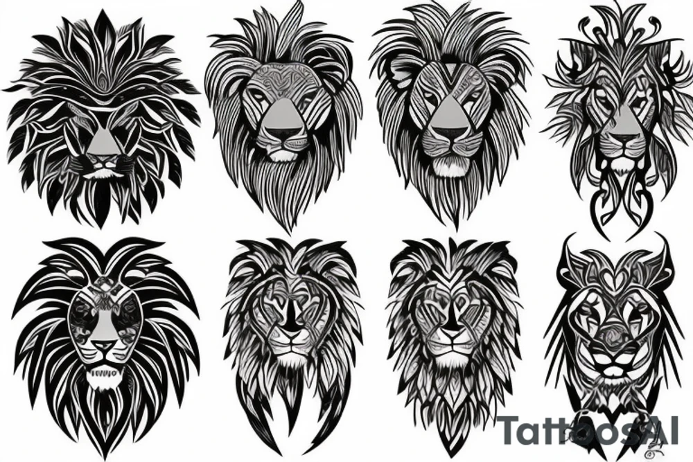 Lion, half sleeve tattoo idea