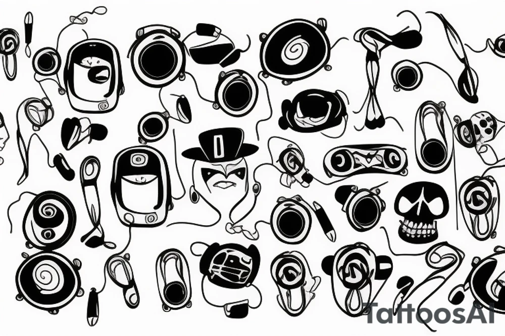 Audio tattoo idea