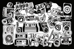 Sound engineer tattoo idea