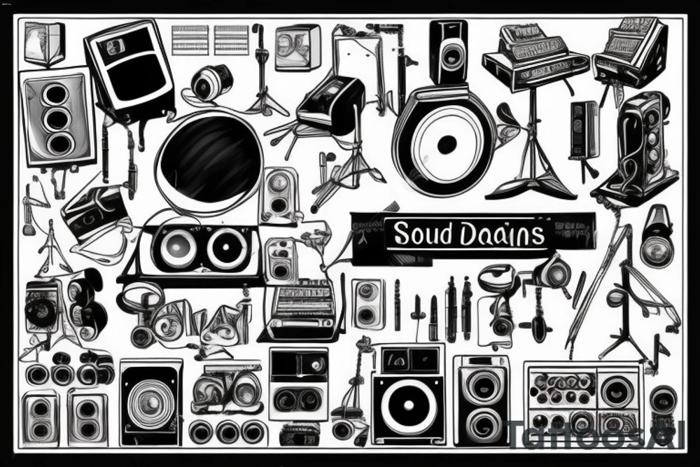 Sound engineer tattoo idea