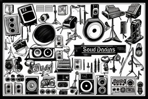 Sound engineer tattoo idea