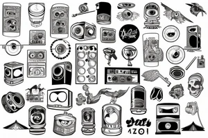 Loudspeaker tattoo idea
