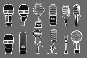 Vintage microphone tattoo idea