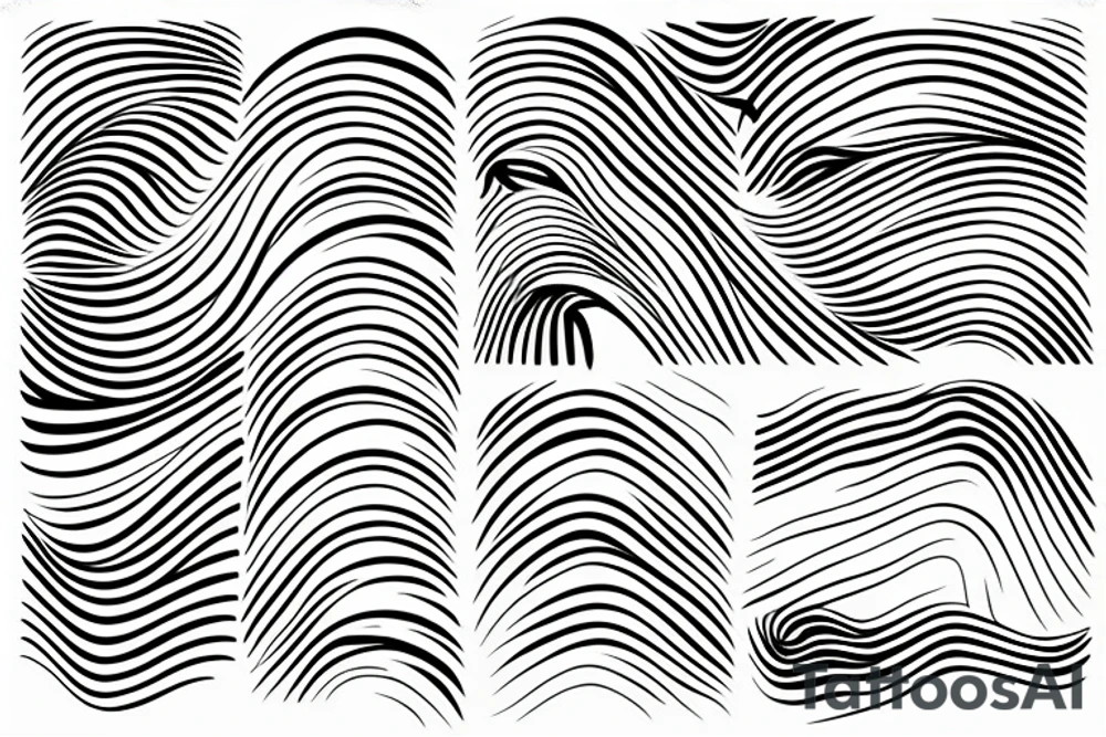 Sound waves tattoo idea