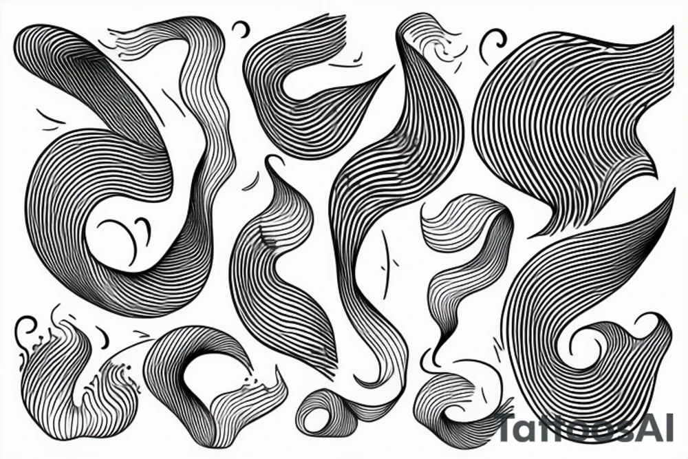 Sound waves tattoo idea
