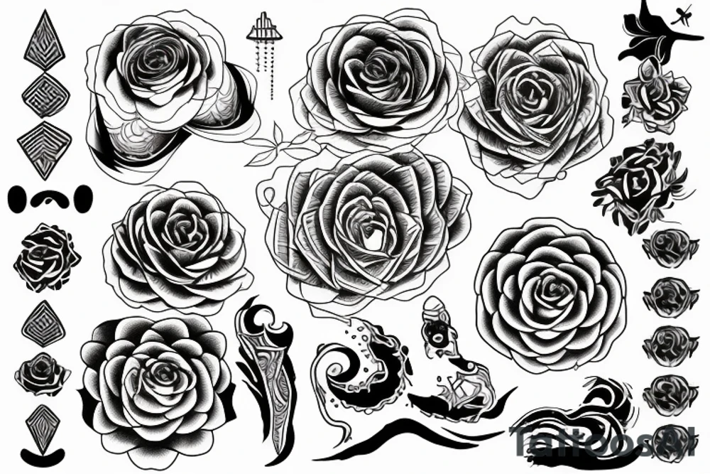Low frequency contour tattoo idea