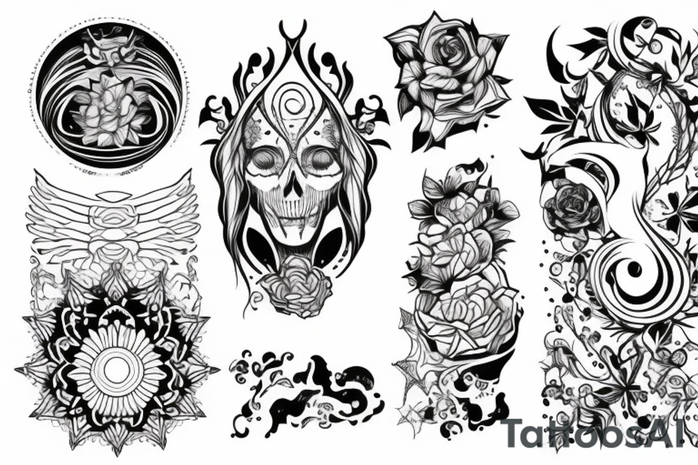 Low frequency contour tattoo idea