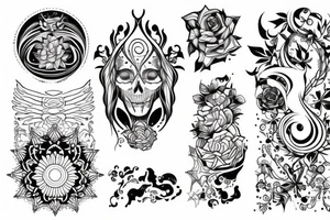 Low frequency contour tattoo idea