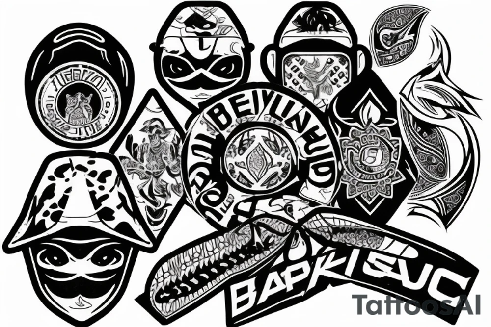 brazilian jiu jitsu and poker tattoo idea