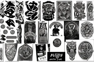 brazilian jiu jitsu and poker tattoo idea