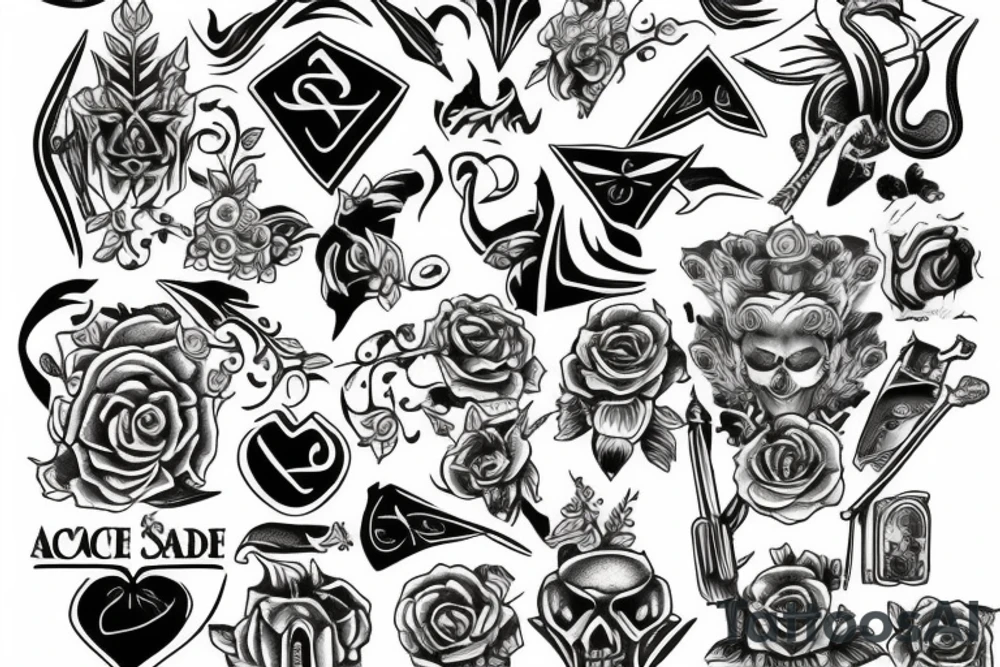 Ace of spade tattoo idea
