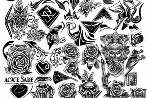 Ace of spade tattoo idea