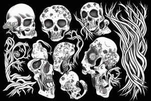 long roots tattoo idea