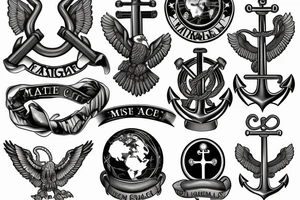 United States Marine Corps Eagle, Globe, and Anchor tattoo idea