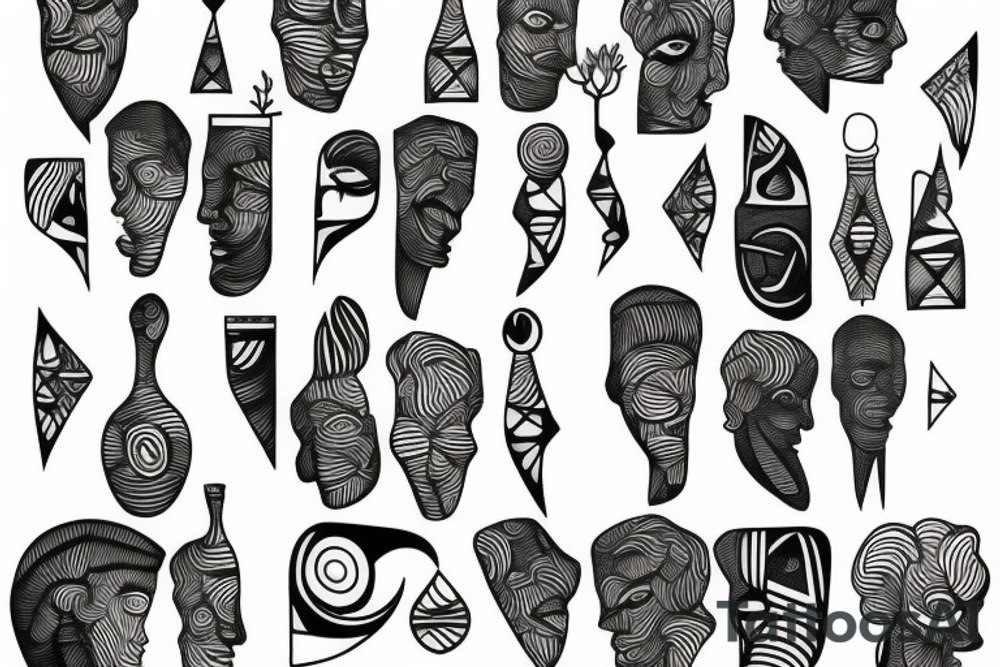 an african acacia tattoo idea