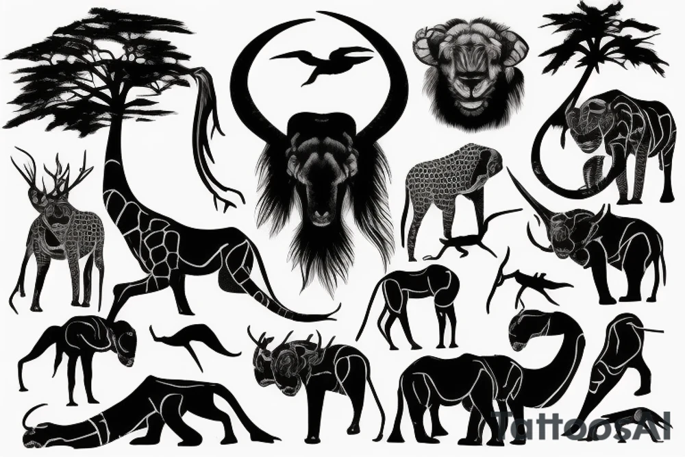 Serengeti tattoo idea