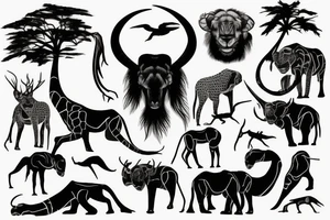 Serengeti tattoo idea