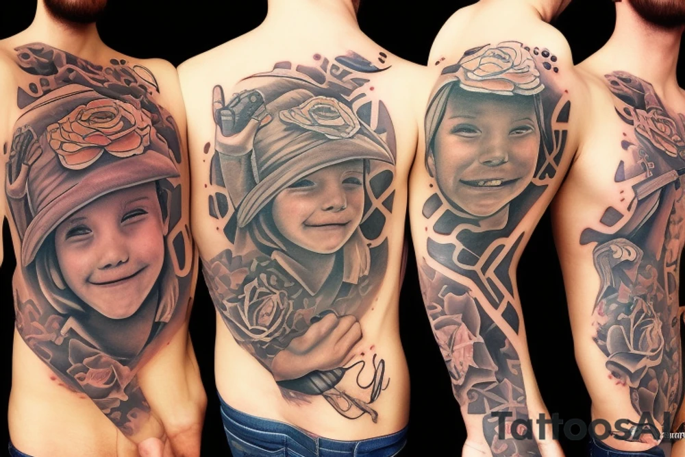 My three sons names Mateo, Nolan, Benjamin tattoo idea