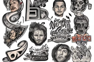 My three sons names Mateo, Nolan, Benjamin tattoo idea